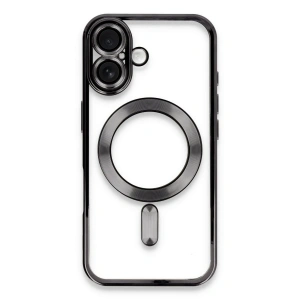 Mey İthalat®  iPhone 16 Kılıf Kross Magneticsafe Kapak - Siyah