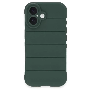 Mey İthalat®   iPhone 16 Kılıf Optimum Silikon - Koyu Yeşil