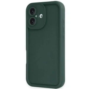 Mey İthalat®  iPhone 16 Kılıf Viera Silikon - Koyu Yeşil