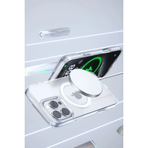 Mey İthalat®  iPhone 16 Pro Gleam PC Sert Magsafe Kılıf - Kahverengi