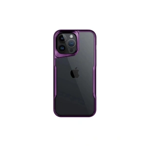 Mey İthalat®  iPhone 16 Pro Kılıf Boyi Silikon Kapak - Derin Mor