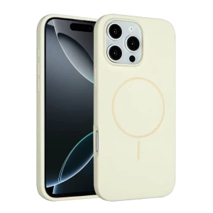 Mey İthalat®   iPhone 16 Pro Kılıf Jully Magsafe Kapak - Bej