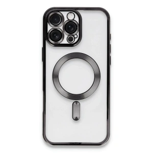 Mey İthalat®  iPhone 16 Pro Kılıf Kross Magneticsafe Kapak - Siyah