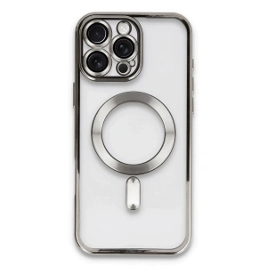 Mey İthalat®  iPhone 16 Pro Kılıf Kross Magneticsafe Kapak - Titan Gri