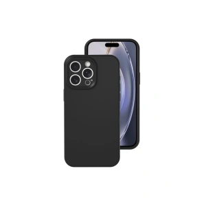 Mey İthalat®  iPhone 16 Pro Kılıf Nano içi Kadife Silikon - Siyah