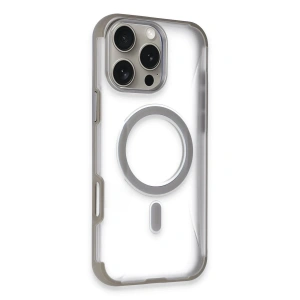 Mey İthalat®  iPhone 16 Pro Max Hilton Magsafe Kapak - Titan Gri