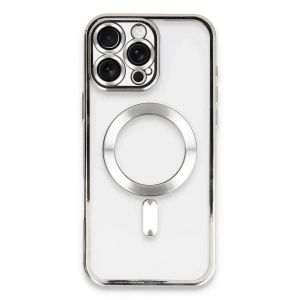Mey İthalat®  iPhone 16 Pro Max Kılıf Kross Magneticsafe Kapak - Gümüş