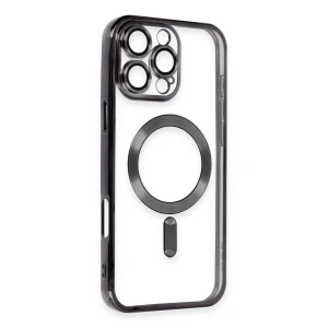 Mey İthalat®  iPhone 16 Pro Max Kılıf Kross Magneticsafe Kapak - Siyah