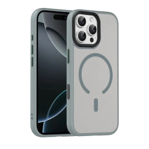 Mey İthalat®   iPhone 16 Pro Max Megane Magsafe Kapak - Titan Gri