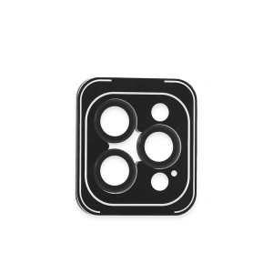 Mey İthalat®  iPhone 16 Pro Max PVD Metal Kamera Lens - Siyah