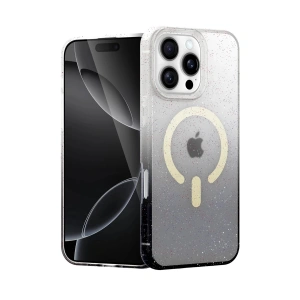 Mey İthalat®   iPhone 16 Pro Pummel Shiny Magsafe Kapak - Siyah