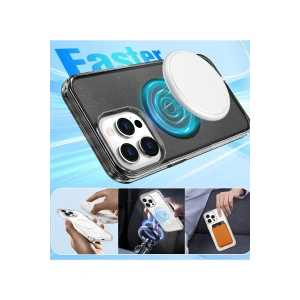 Mey İthalat®   iPhone 16 Pro Star Magsafe Kapak - Mor