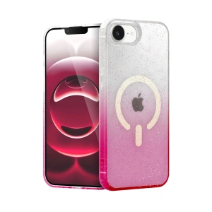 Mey İthalat®   iPhone 16E Pummel Shiny Magsafe Kapak - Pembe