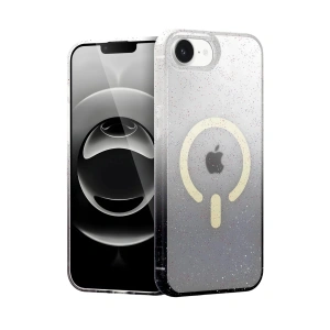 Mey İthalat®   iPhone 16E Pummel Shiny Magsafe Kapak - Siyah
