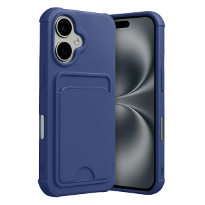 Mey İthalat®   iPhone 17 Kelvin Kartvizitli Silikon - Lacivert