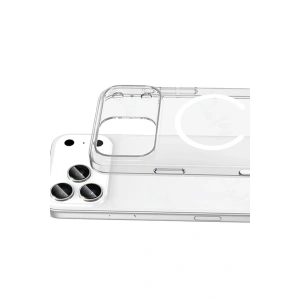 Mey İthalat®   iPhone 17 Pro Combo Sert Şeffaf Magsafe Kapak - Şeffaf