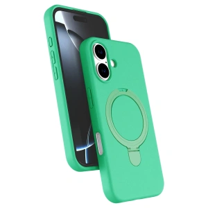 Mey İthalat®   iPhone 17 Regal Magsafe Standlı Kapak - Yeşil