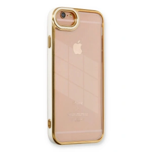 Mey İthalat® iPhone 6 Kılıf Liva Lens Silikon - Beyaz