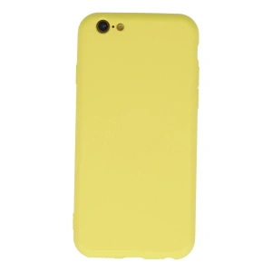 Mey İthalat®  iPhone 6 Plus Kılıf Nano içi Kadife Silikon - Sarı