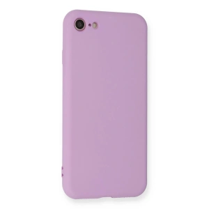 Mey İthalat®  iPhone 7 Kılıf Nano içi Kadife Silikon - Lila