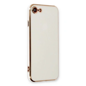 Mey İthalat® iPhone 7 Kılıf Volet Silikon - Beyaz
