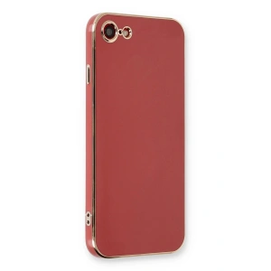 Mey İthalat® iPhone 7 Kılıf Volet Silikon - Kırmızı