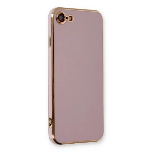 Mey İthalat® iPhone 7 Kılıf Volet Silikon - Mor