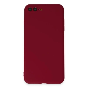 Mey İthalat®  iPhone 7 Plus Kılıf First Silikon - Bordo
