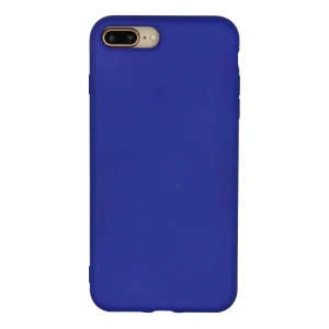 Mey İthalat®  iPhone 7 Plus Kılıf Nano içi Kadife Silikon - Lacivert