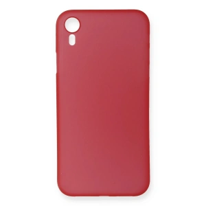 Mey İthalat®  iPhone XR Kılıf PP Ultra İnce Kapak - Kırmızı