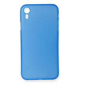 Mey İthalat®  iPhone XR Kılıf PP Ultra İnce Kapak - Mavi