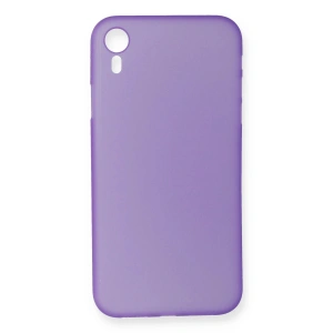 Mey İthalat®  iPhone XR Kılıf PP Ultra İnce Kapak - Mor