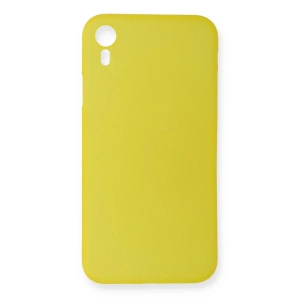 Mey İthalat®  iPhone XR Kılıf PP Ultra İnce Kapak - Sarı