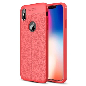 Mey İthalat®  iPhone XS Max Kılıf Auto Focus Kapak - Kırmızı