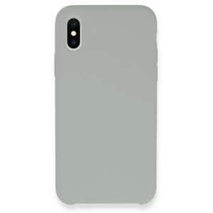 Mey İthalat® iPhone XS Max Kılıf Lansman Legant Silikon - Açık Gri