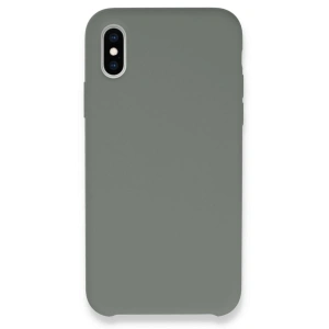 Mey İthalat® iPhone XS Max Kılıf Lansman Legant Silikon - Gri