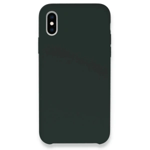 Mey İthalat® iPhone XS Max Kılıf Lansman Legant Silikon - Koyu Yeşil