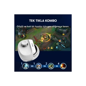 Mey İthalat®  Memo MB01 Oyun Tuşu - Beyaz