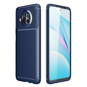 Mey İthalat®   Mi 10T Lite Kılıf Auto Focus Karbon Kapak - Lacivert