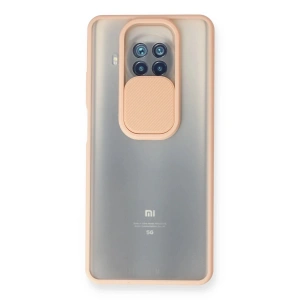 Mey İthalat®   Mi 10T Lite Kılıf Palm Buzlu Kamera Sürgülü Silikon - Pembe