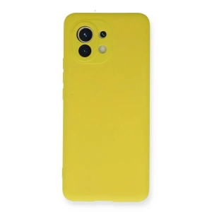 Mey İthalat® Mi 11 Kılıf Nano içi Kadife Silikon - Sarı