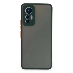 Mey İthalat®   Mi 12 Lite Kılıf Montreal Silikon Kapak - Yeşil