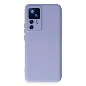Mey İthalat®   Mi 12T Pro Kılıf Nano içi Kadife Silikon - Lila