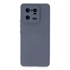 Mey İthalat®   Mi 13 Pro Kılıf Nano içi Kadife Silikon - Gri