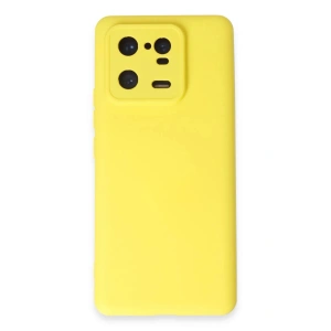 Mey İthalat®   Mi 13 Pro Kılıf Nano içi Kadife Silikon - Sarı