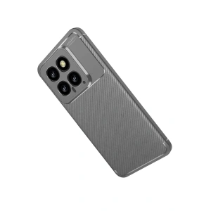 Mey İthalat®   Mi 14T Kılıf Auto Focus Karbon Kapak - Gri