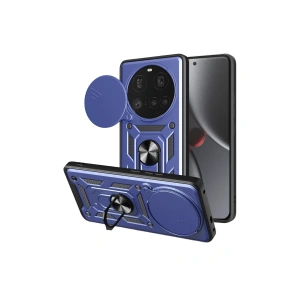 Mey İthalat®   Mi 15 Ultra Kılıf Pars Lens Yüzüklü Silikon - Lacivert