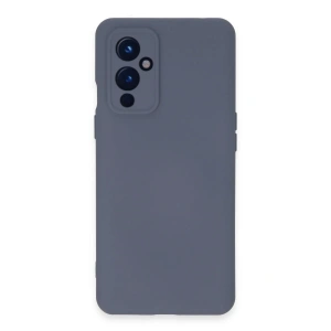 Mey İthalat®  One Plus 9 Kılıf Nano içi Kadife Silikon - Gri