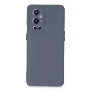 Mey İthalat®  One Plus 9 Pro Kılıf Nano içi Kadife Silikon - Gri