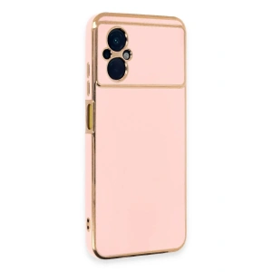 Mey İthalat®   Poco M5 Kılıf Volet Silikon - Pembe
